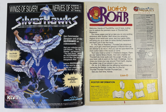 Thundercats Magazine #1 Winter 1987 - With Poster - Lorimar-Telepicture Inc.