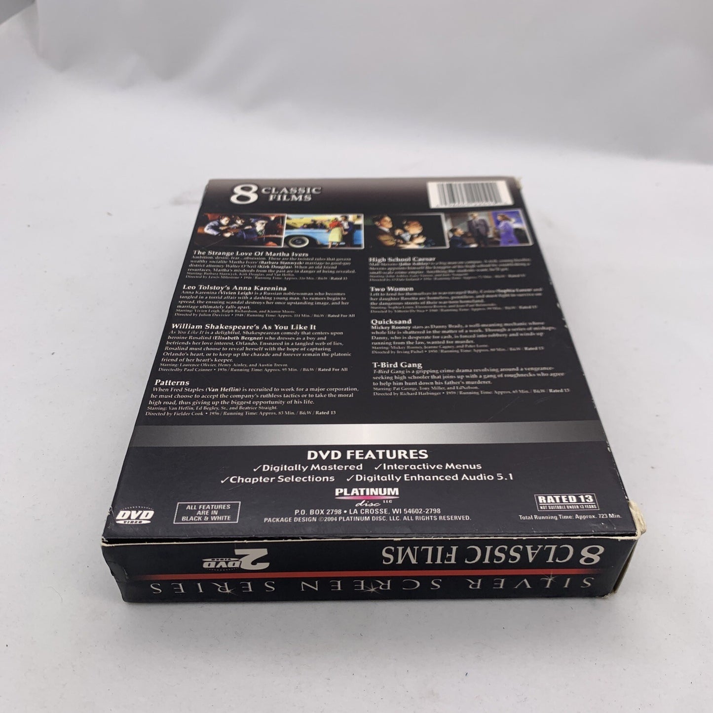 Silver Screen Series: 8 Classic Films (DVD, 2004, 2-Disc Set)