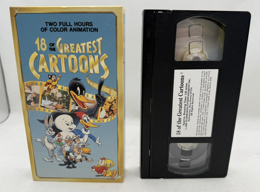 18 of the Greatest Cartoons (VHS, 1990) Tested and Working