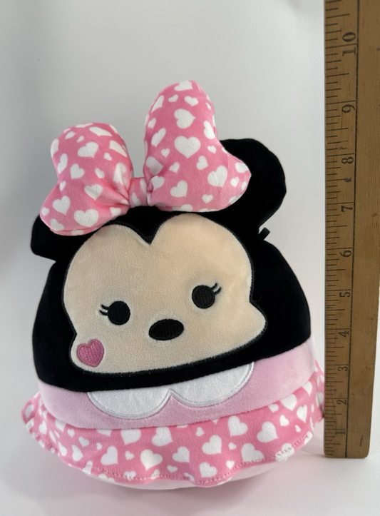 Disney 2022 Kellytoy 9" Minnie Mouse Pink Dress & Bow Soft Plush