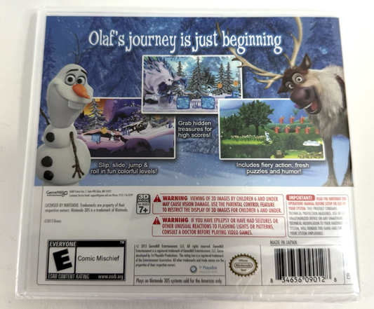 Disney Frozen: Olaf's Quest (Nintendo 3DS, 2013) - New, Factory Sealed