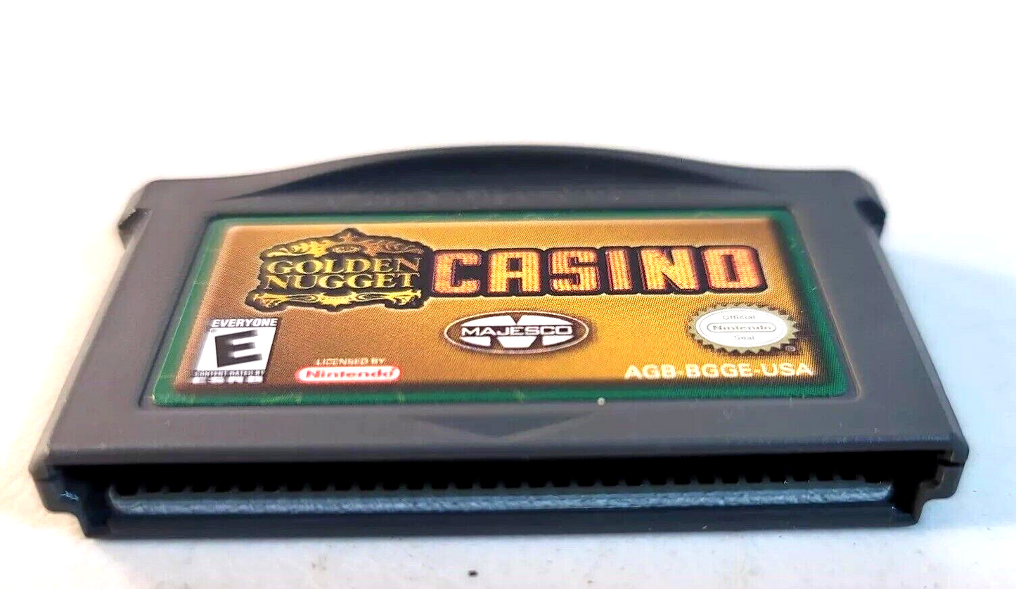Golden Nugget Casino (Nintendo Game Boy Advance, 2004) Game Cartridge - Tested