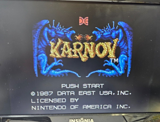Karnov (Nintendo Entertainment System, 1987) Game Cartridge - Tested