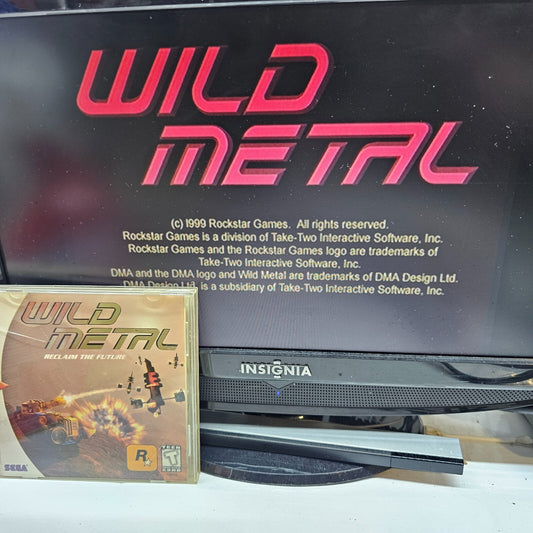 Wild Metal (Sega Dreamcast, 2000) Game Case Manual - Tested and Working