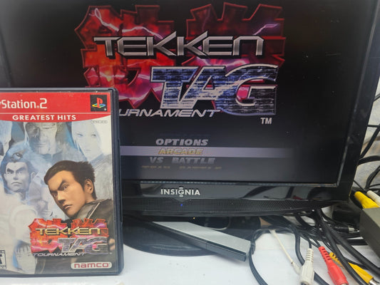 Tekken Tag Tournament Greatest Hits (Sony PlayStation 2, 2002) Game and Case