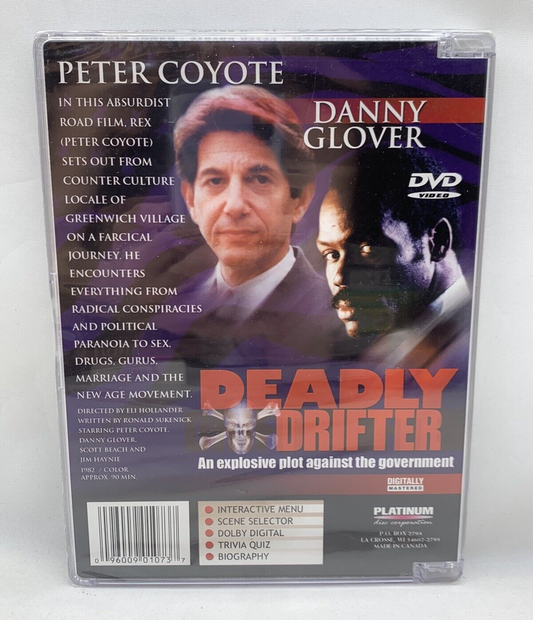 Deadly Drifter (DVD, Jewel Case, 2000) New, Factory Sealed