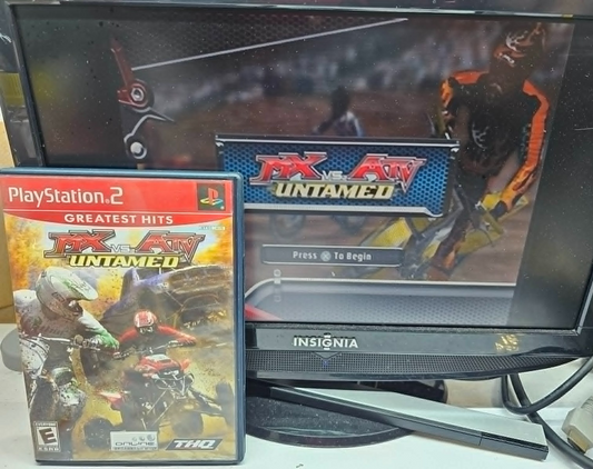 MX vs. ATV Untamed (Sony PlayStation 2, 2007) Game and Case - Tested and Working