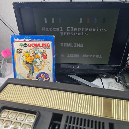 Bowling (Intellivision, 1984) Game Box Manual Overlays - Tested and Working