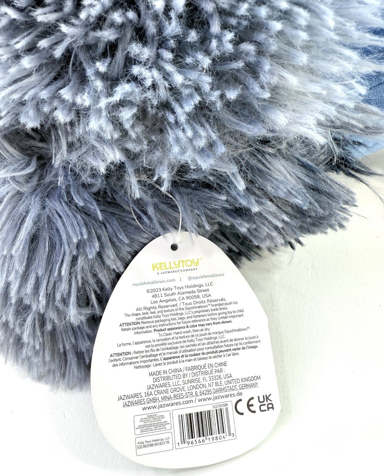 Kellytoy 2022 Squishmallows 12" Dani the Bigfoot Blue Plush with Tags