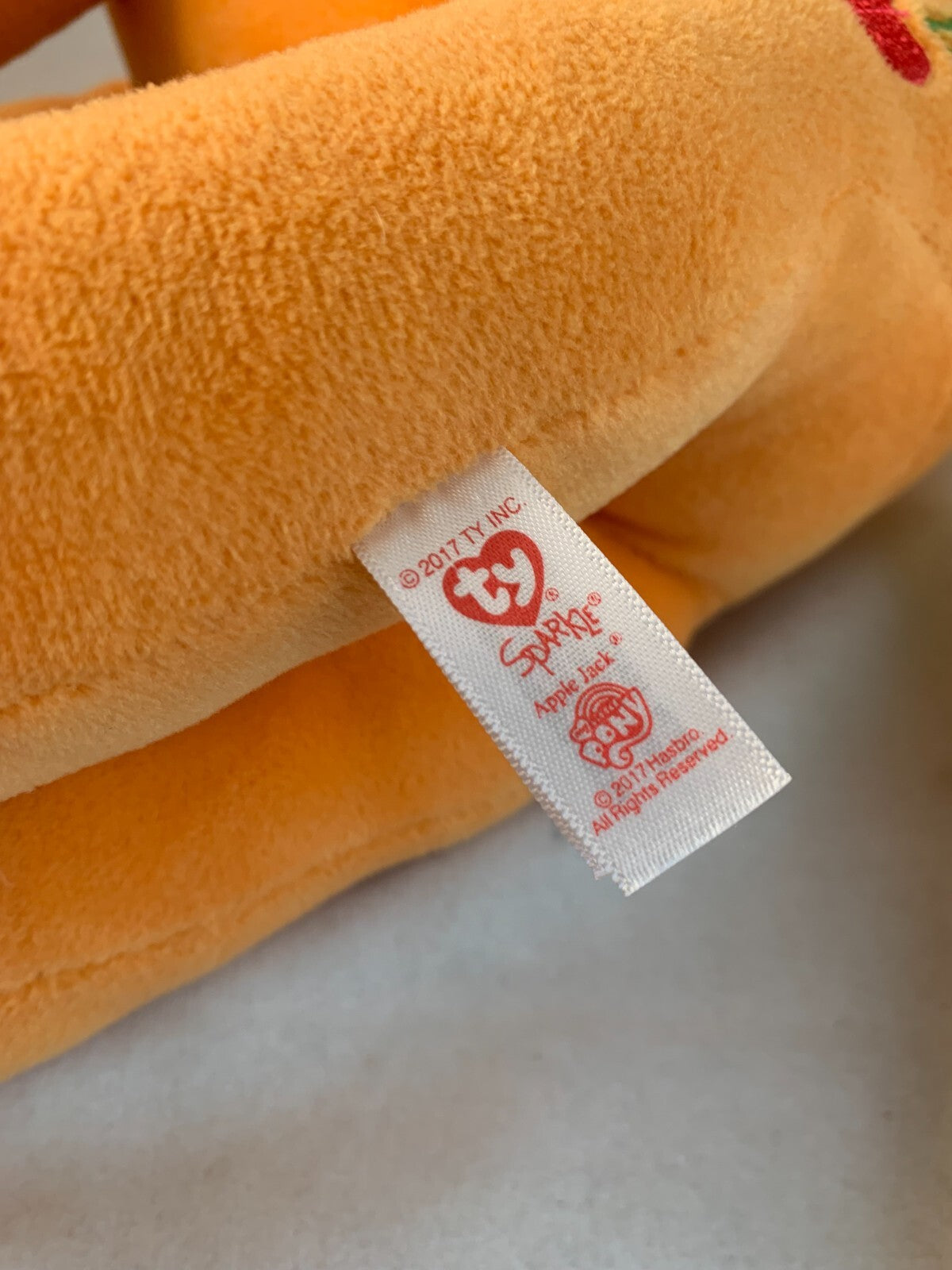 Ty Sparkle My Little Pony Applejack & Rarity Plush Pony Unicorn 15"