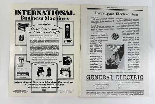 The Business Week - September 7, 1929 - McGraw-Hill - First Issue 1960s Reprint