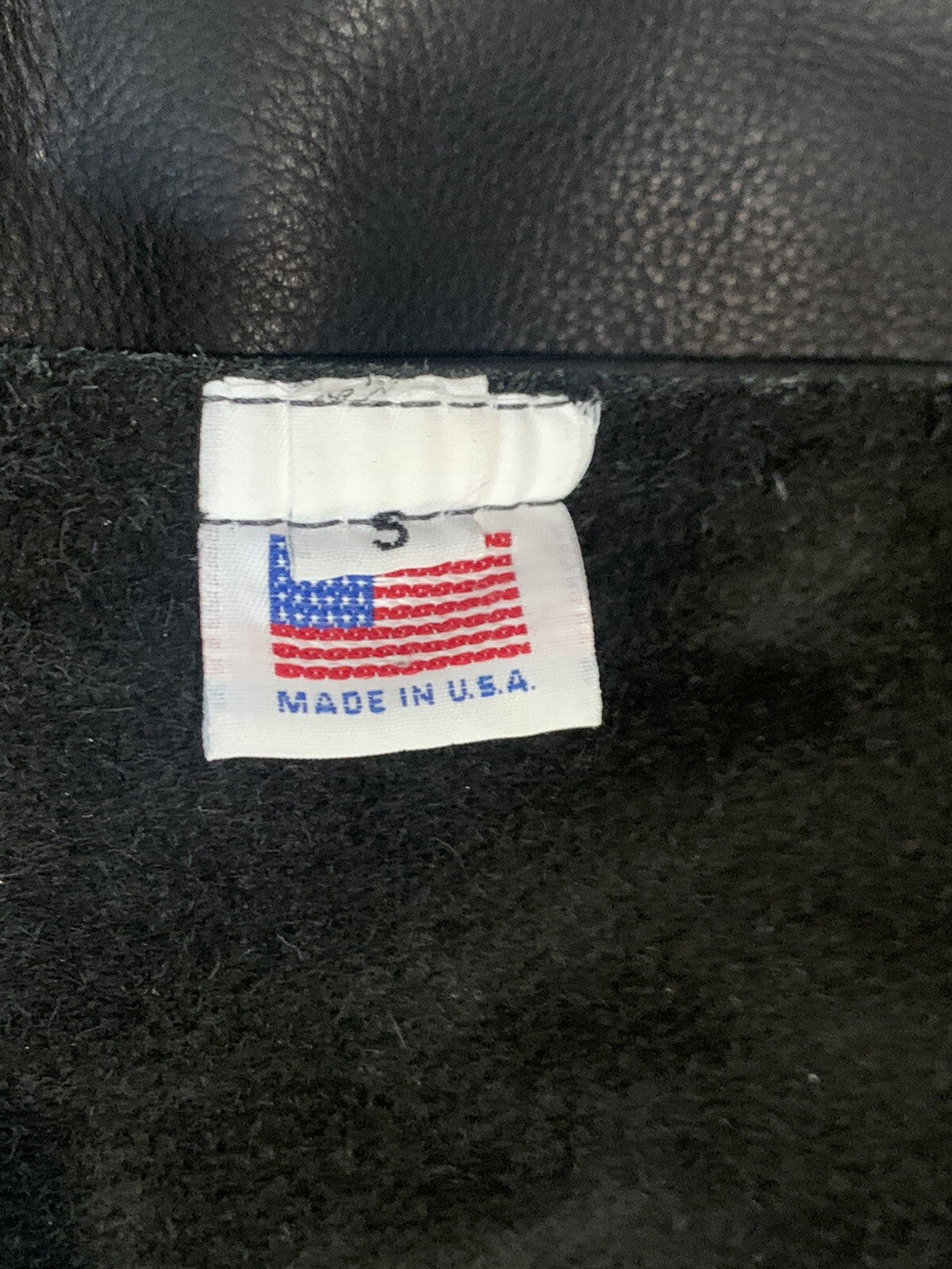 Genuine Leather Size Small Motorcycle Chaps - Made in USA - Unbranded