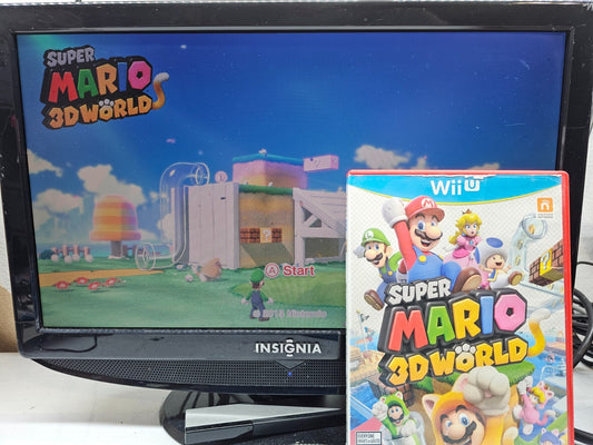 Super Mario 3D World (Nintendo Wii U, 2013) Game, Case, Manual - Tested