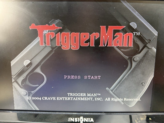 Trigger Man (Sony PlayStation 2, 2004) Game Case Manual - Tested and Working