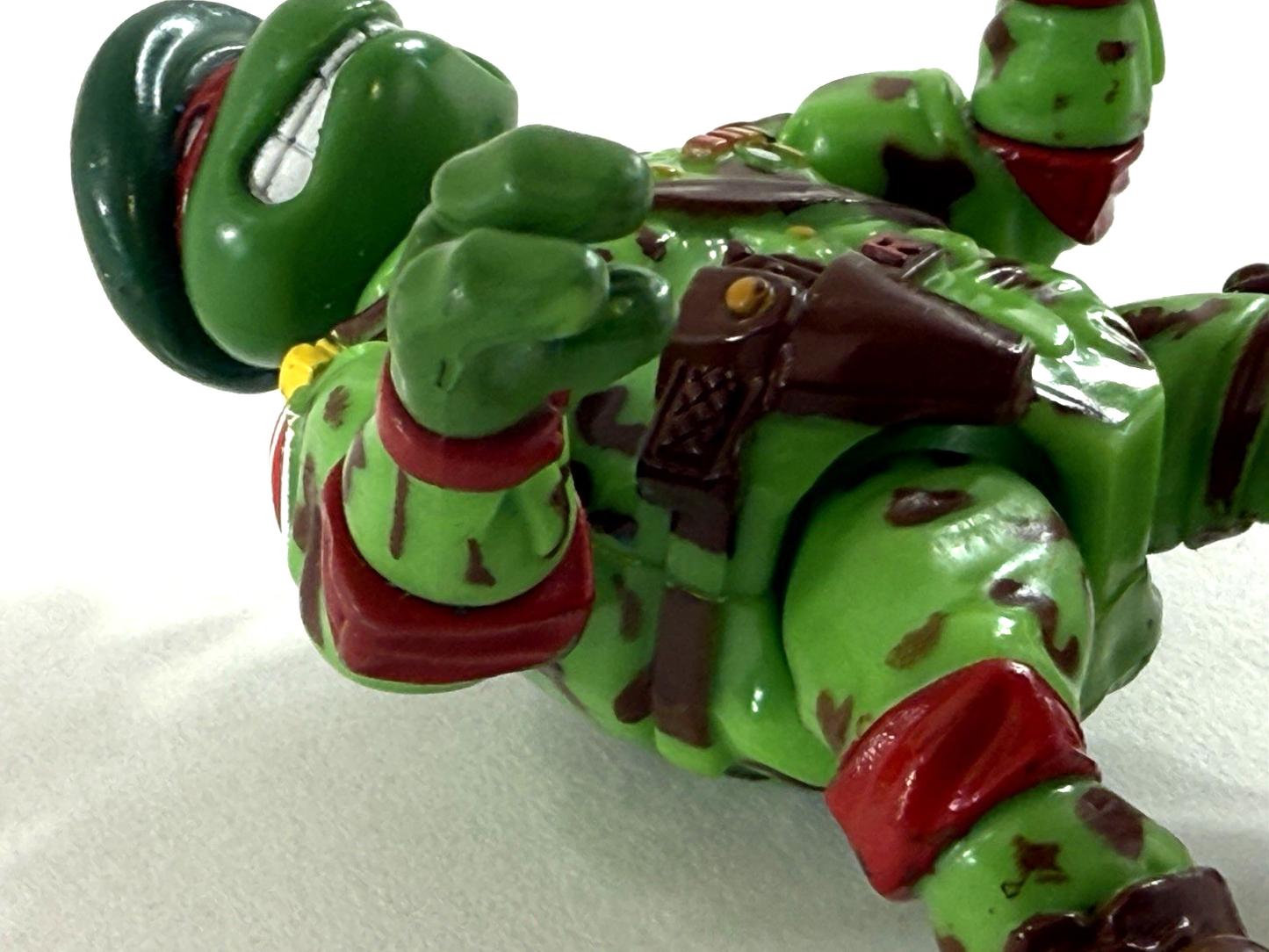 Playmates 1991 Raph The Teen Green Beret 6" Loose Action Figure - TMNT