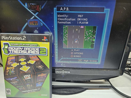 Midway Arcade Treasures 2 (PlayStation 2, 2004) Game Case Manual Registration