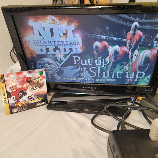 NFL Quarterback Club 96 (JP Sega Saturn, 1997) Disc and Manual - Tested