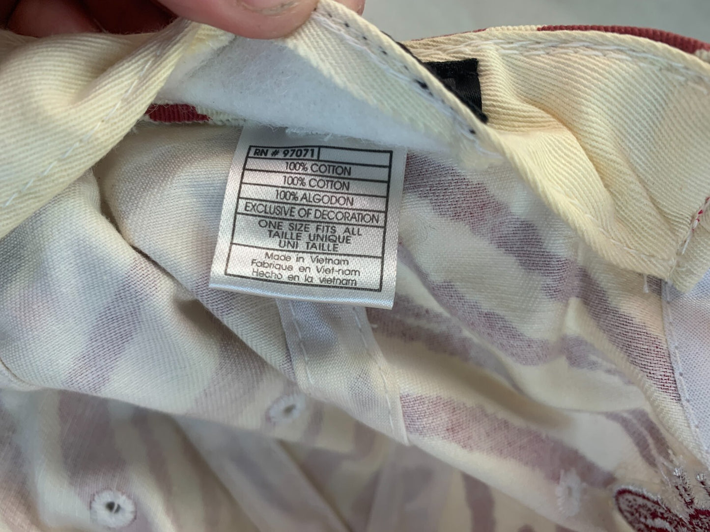 Top of The World Oklahoma Sooners Maroon/White One Size Adjustable Baseball Cap