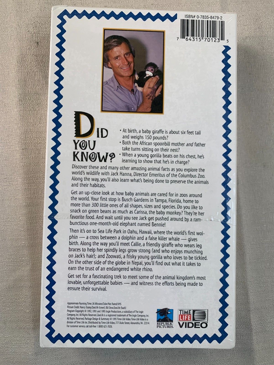 Zoo Life With Jack Hanna: Bonkers for Babies (VHS, 1997)