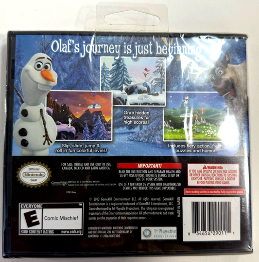 Disney Frozen: Olaf's Quest (Nintendo DS, 2013) New, Factory Sealed - Read