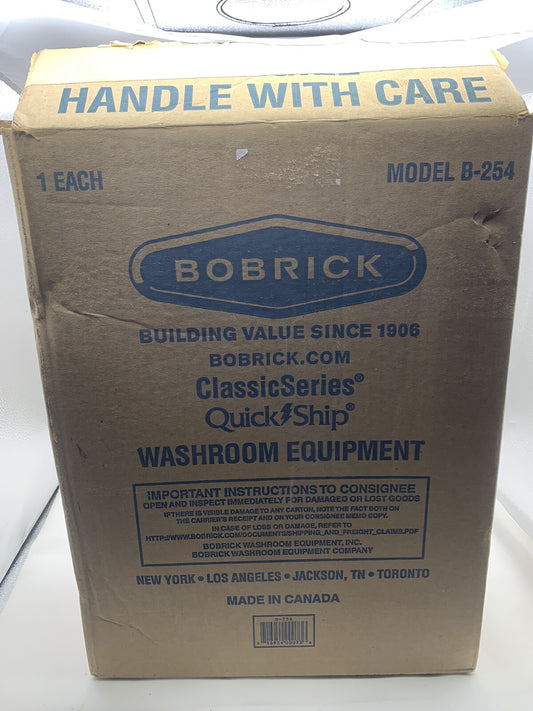 Bobrick B-254 Classic Series Surface Mount Sanitary Napkin Disposal Receptacle