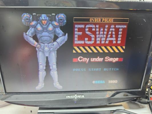 ESWAT: City Under Siege (Sega Genesis, 1990) Game Cartridge - Tested and Working