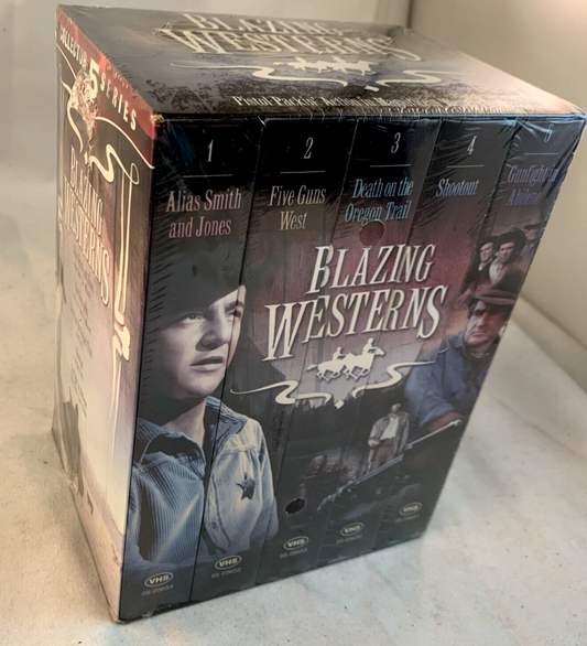 Blazing Westerns (5 Movie VHS Box Set, 1998) New, Factory Sealed