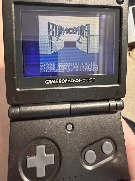 Bionic Battler (Nintendo GameBoy, 1992) Game Box Manual Registration Inserts