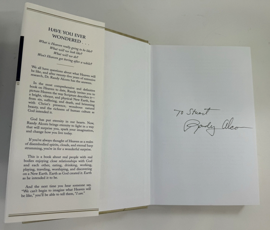 Heaven by Randy Alcorn (2004, Hardcover with Dust Jacket) Signed by Author
