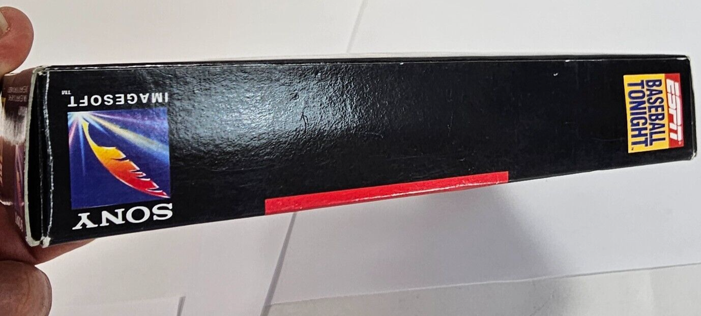 ESPN Baseball Tonight (Super Nintendo, 1994) Game Box Manual Poster - Tested