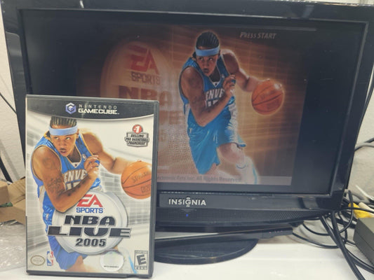NBA Live 2005 (Nintendo GameCube, 2004) Game Case Manual Insert - Tested