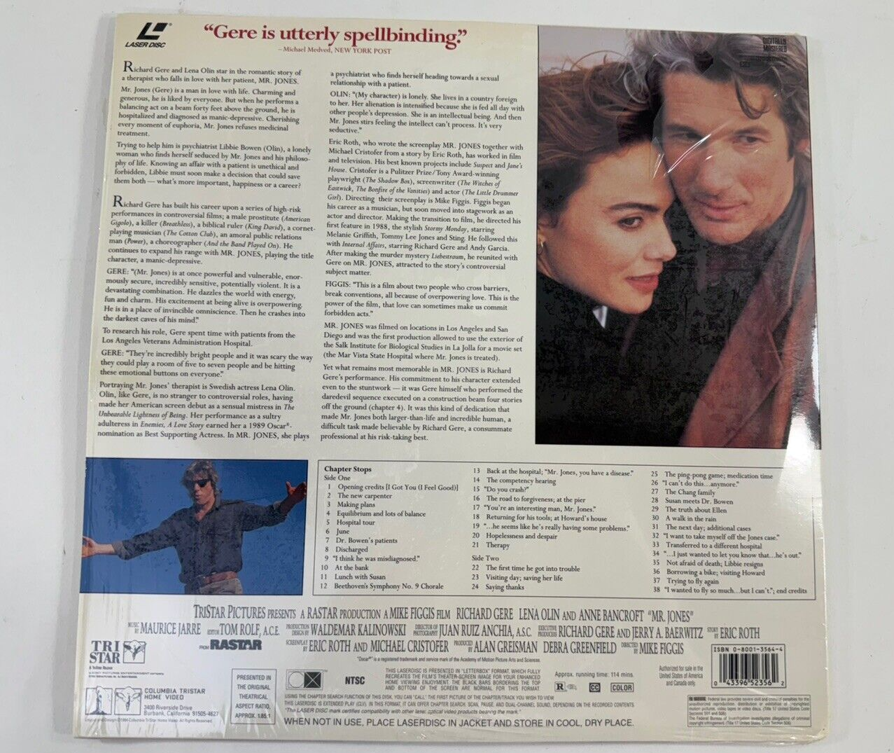 French Kiss (Laserdisc Widescreen Bundle) Mr. Jones - Tested And Working