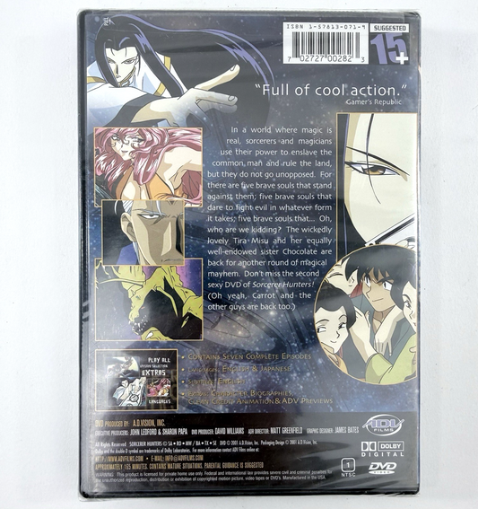 Sorcerer Hunters 2 - Magical Desires (DVD, 2001) ADV Films - New, Factory Sealed