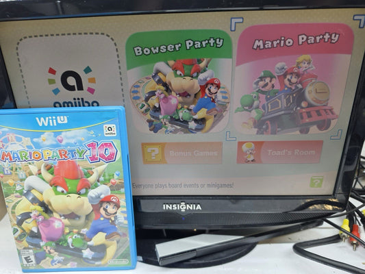 Mario Party 10 (Nintendo Wii U, 2015) Game Case Manual - Tested and Working