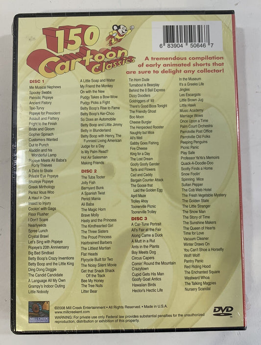 Ultimate 150 Cartoon Festival (DVD, 2008) New, Factory Sealed