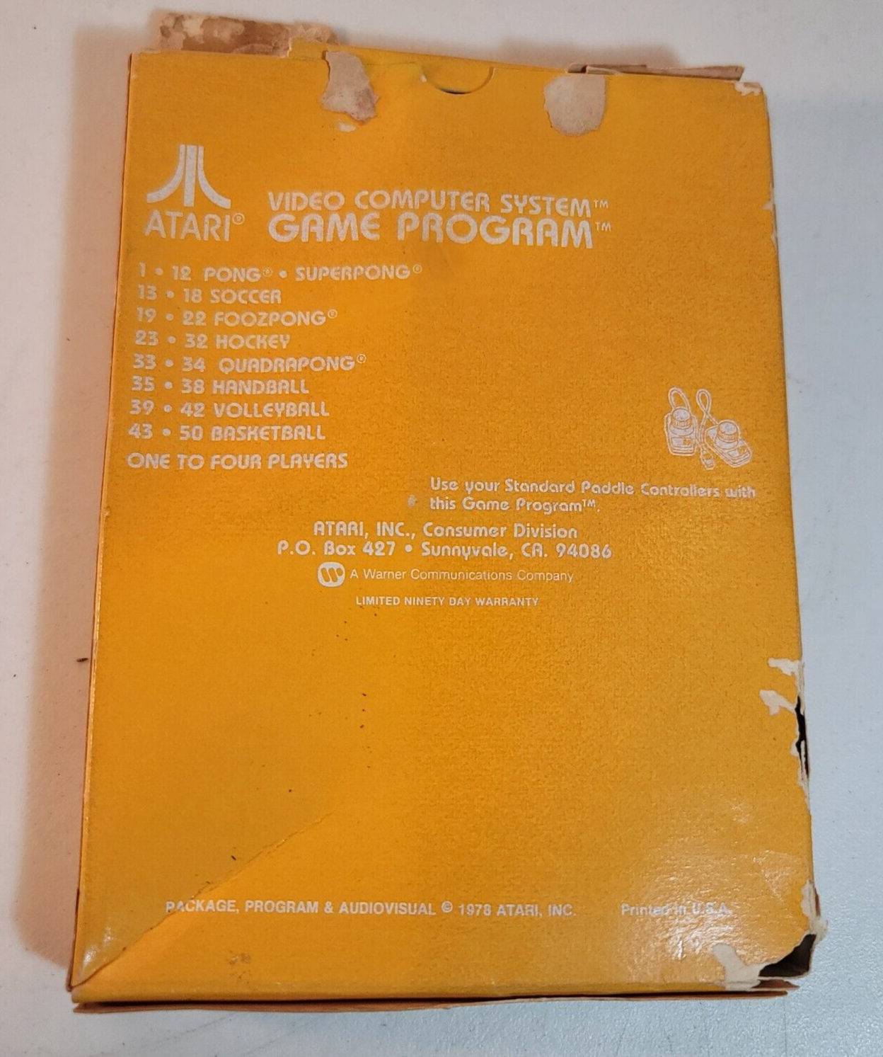 Video Olympics (Atari 2600, 1977) Game Case Manual