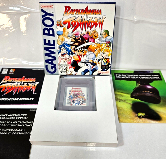 Genuine Battle Arena Toshinden (Nintendo Gameboy, 1995) Game Box Manual Inserts