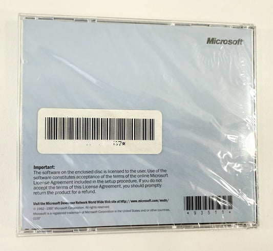 Microsoft Developer Network Library Archive 1997 for Windows 95 - New, Sealed