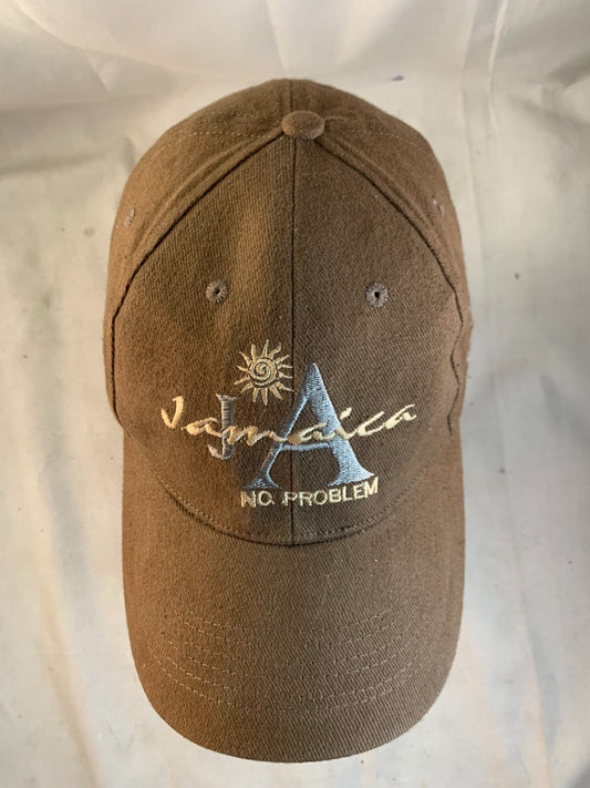 Jamaica Brown No Problem Adjustable Hat Cap