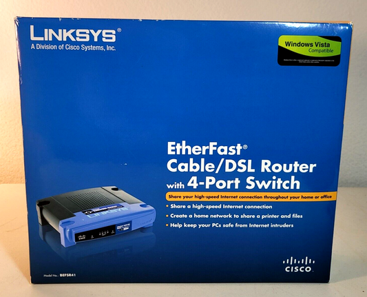 Linksys BEFSR41 4-Port 10/100 Wired Router (BEFSR41 v4)