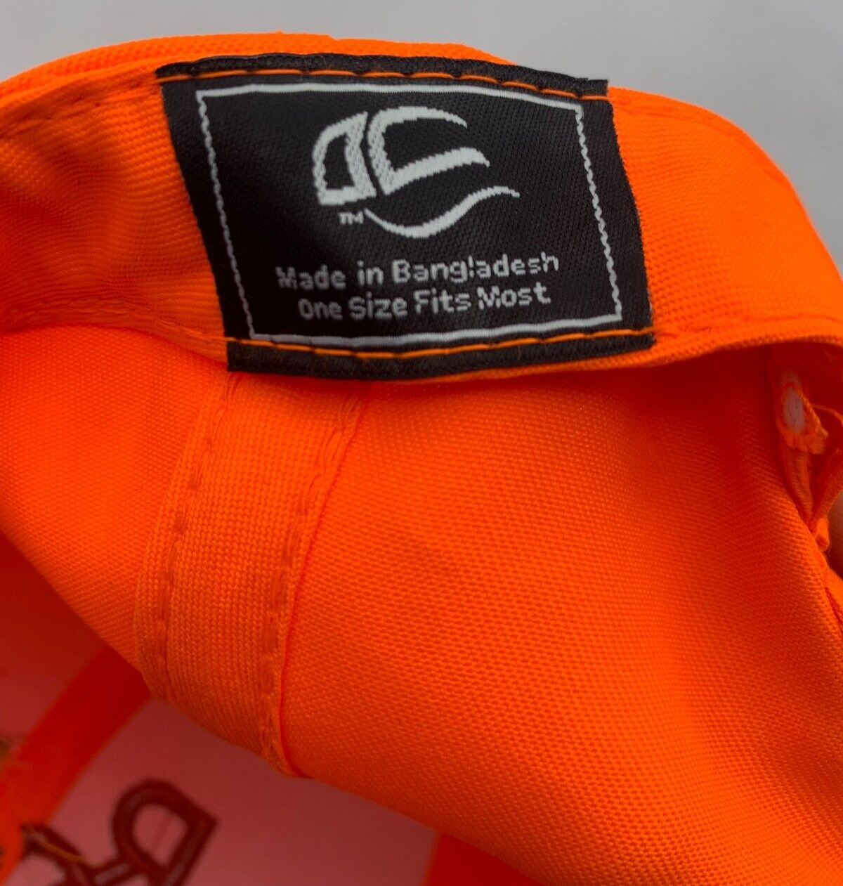 RC Duck Hunting Mallard Embroidered Logo Snapback Orange/Grey Adjustable Hat