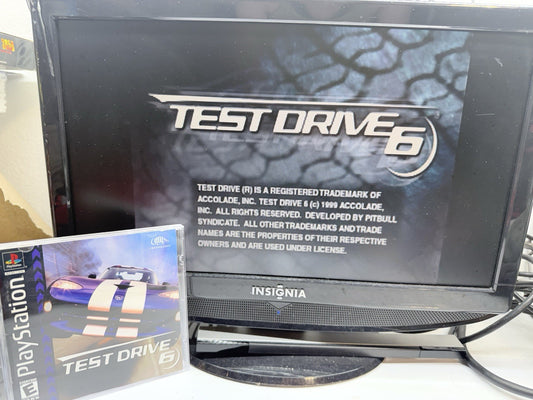 Test Drive 6 (Sony PlayStation 1, 1999) Game and Manual - Tested and Working