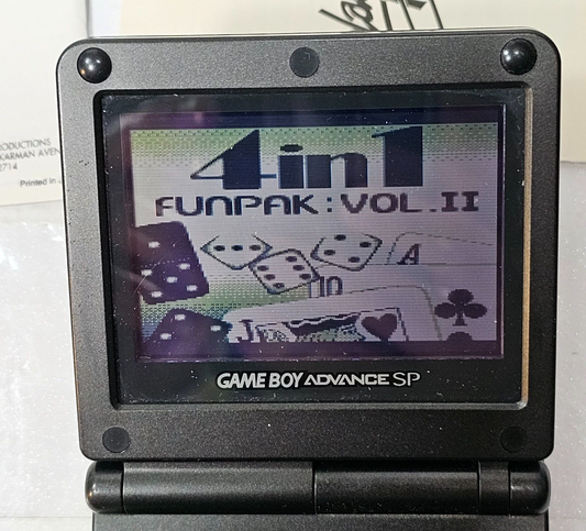 4 in 1 Funpak Volume II (GameBoy, 1993) Game Box Manual Inserts Registration