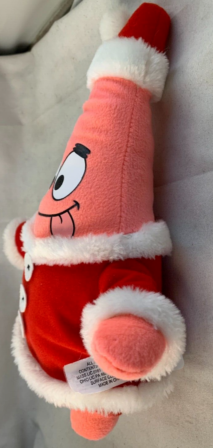 Nanco 2006 Spongebob Squarepants 12" Patrick Star Santa Suit Plush Viacom