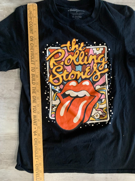Rolling Stones 2022 Tongue & Lips Logo Classic Rock Adult Size Small T-Shirt