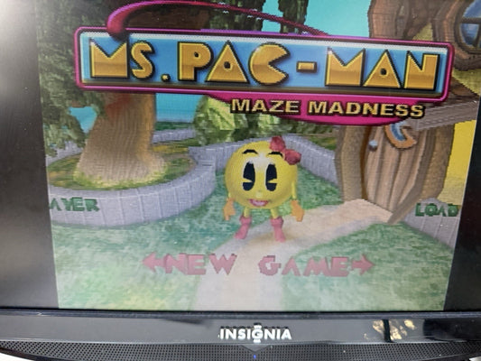 Ms. Pac-Man Maze Madness (Sony PlayStation, 2000) Game Case Manual Registration