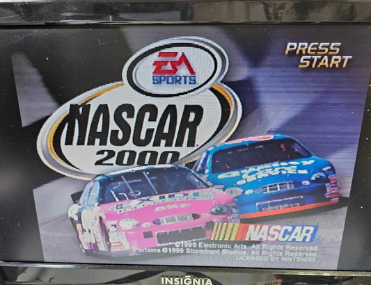 Nascar 2000 (Nintendo 64, 1999) Authentic Game Cartridge - Tested and Working