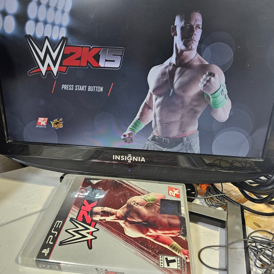 WWE 2K15 (Sony PlayStation 3, 2014) Game Case Manual Inserts CIB