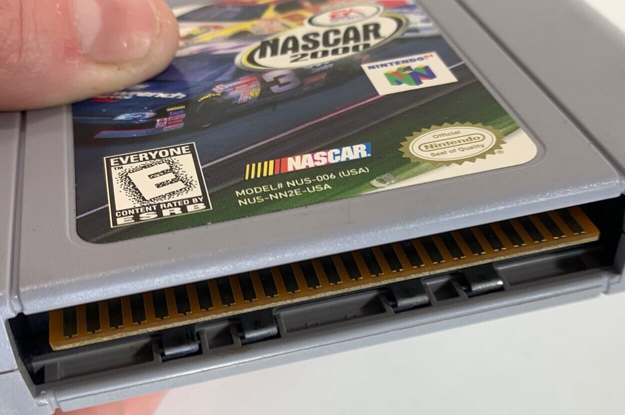 Nascar 2000 (Nintendo 64, 1999) Authentic Game Cartridge - Tested and Working
