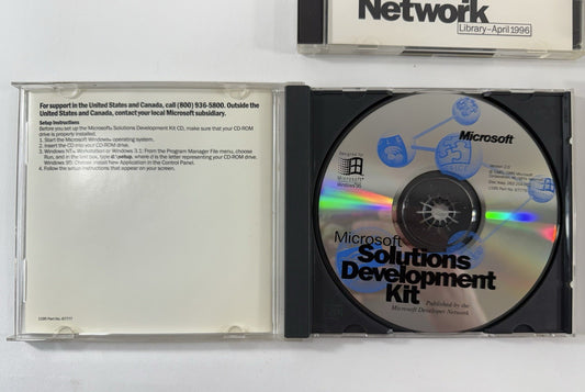 Microsoft Development Network 1995/96 Software Bundle with Visual C++ And Keys